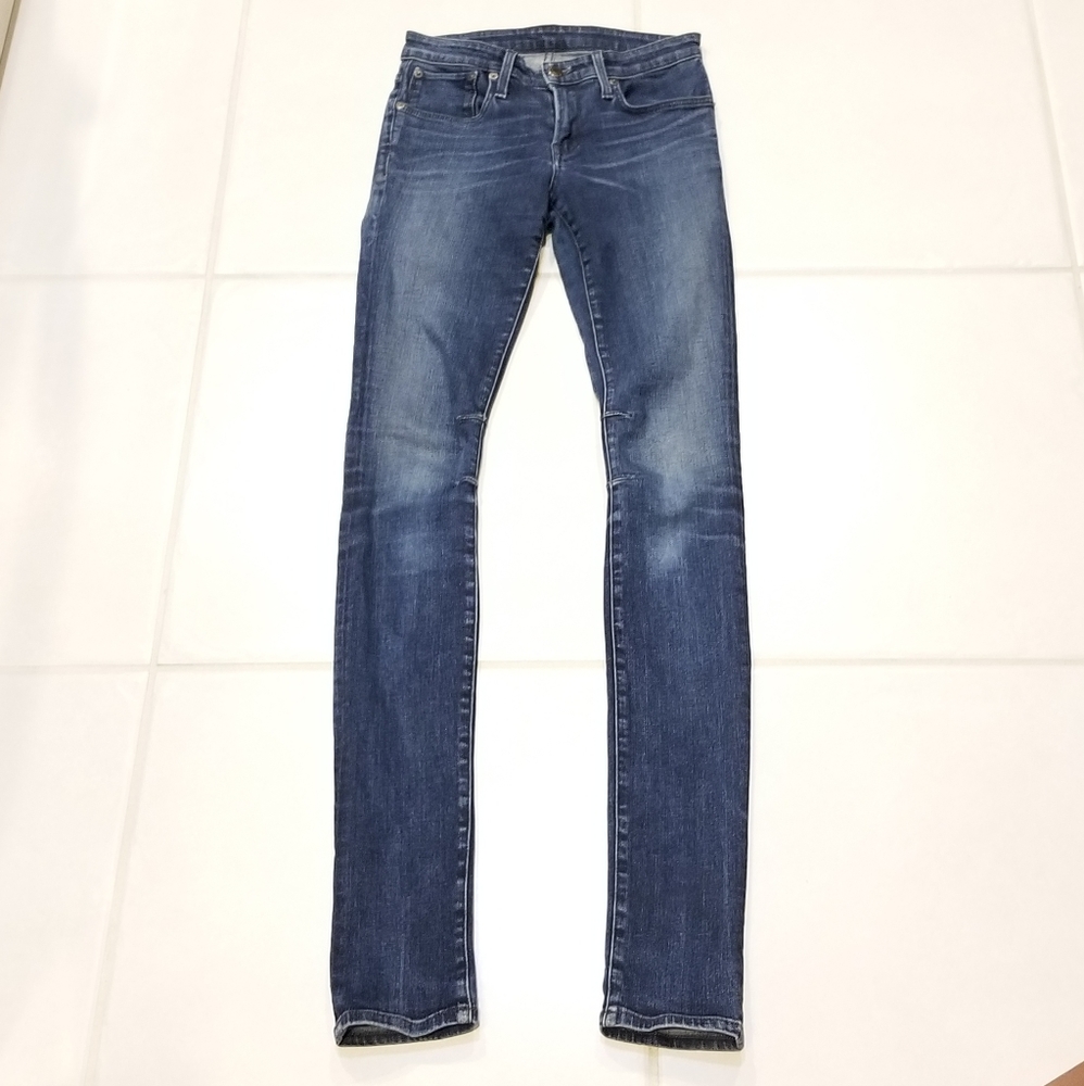 Helmet Lang Neo Vintage Blue Jeans Extra Long Super Skinny Sz 27 - Picture 4 of 15